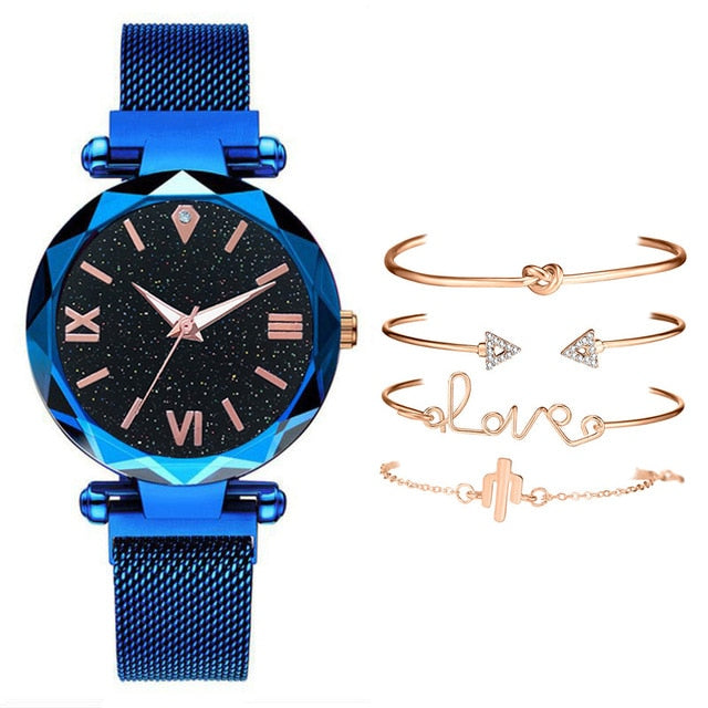 Ladies Woman Watches SET 5pcs